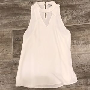 V Cut Out Tank Top